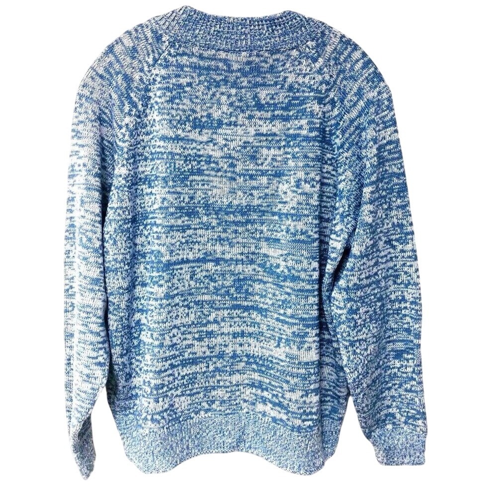 Venus Blue Variegated Crewneck Sweater Womens 10 NWOT Pullover Activewear Winter - Picture 3 of 5